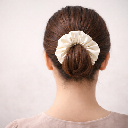 Silk Satin Scrunchies Ponytail Holders For Women/Girls Multicolor, Anti-Hair-Breakage, Hair Ties, Scrunchies Set for Girls, Women, Best gift for Sister, Friend, Mom.