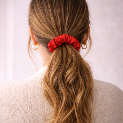Silk Satin Scrunchies Ponytail Holders For Women/Girls Multicolor, Anti-Hair-Breakage, Hair Ties, Scrunchies Set for Girls, Women, Best gift for Sister, Friend, Mom.
