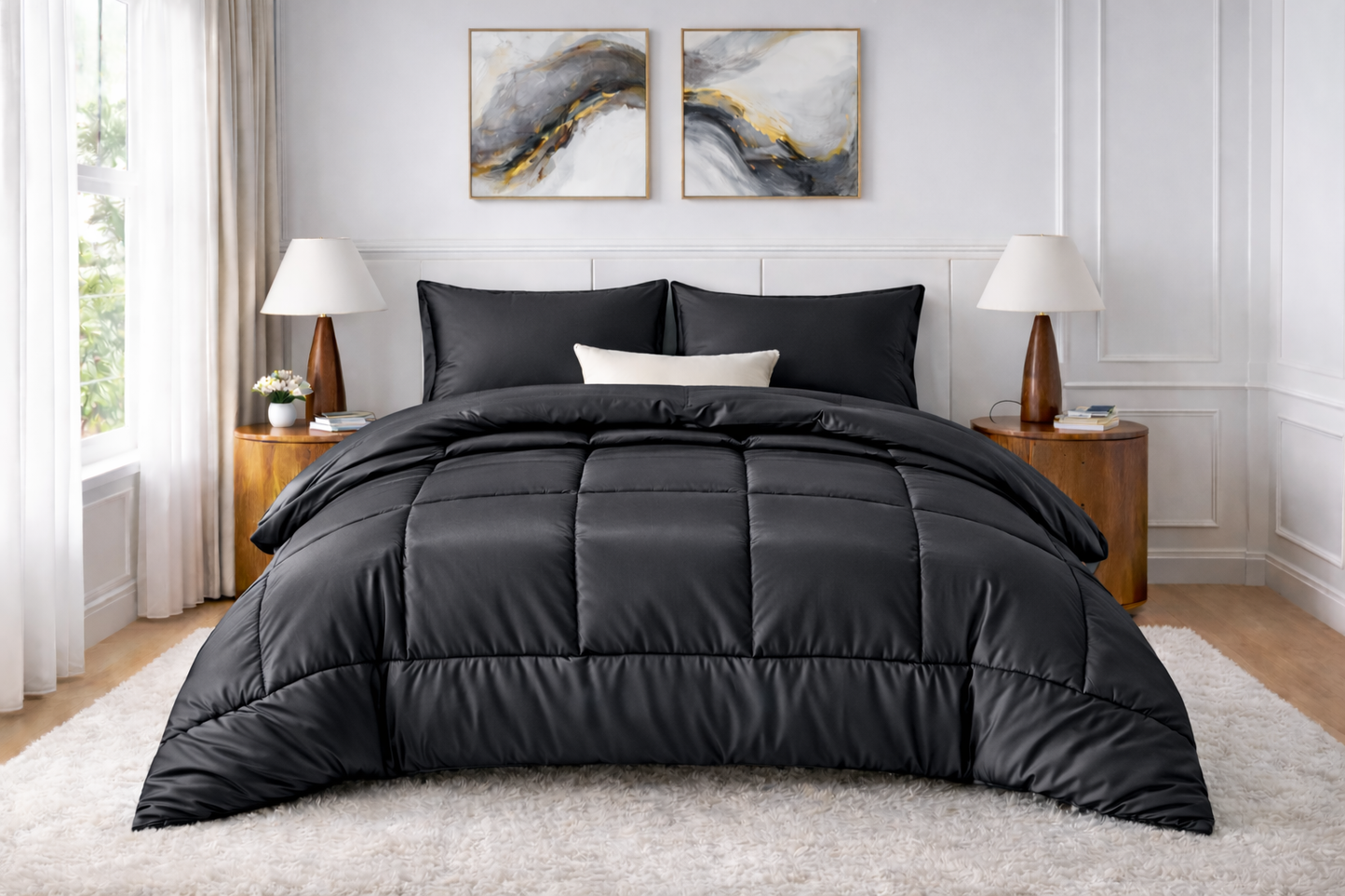 Luxury Silk Satin Comforter – 400 GSM Ultra-Soft, Breathable & Lightweight Quilt