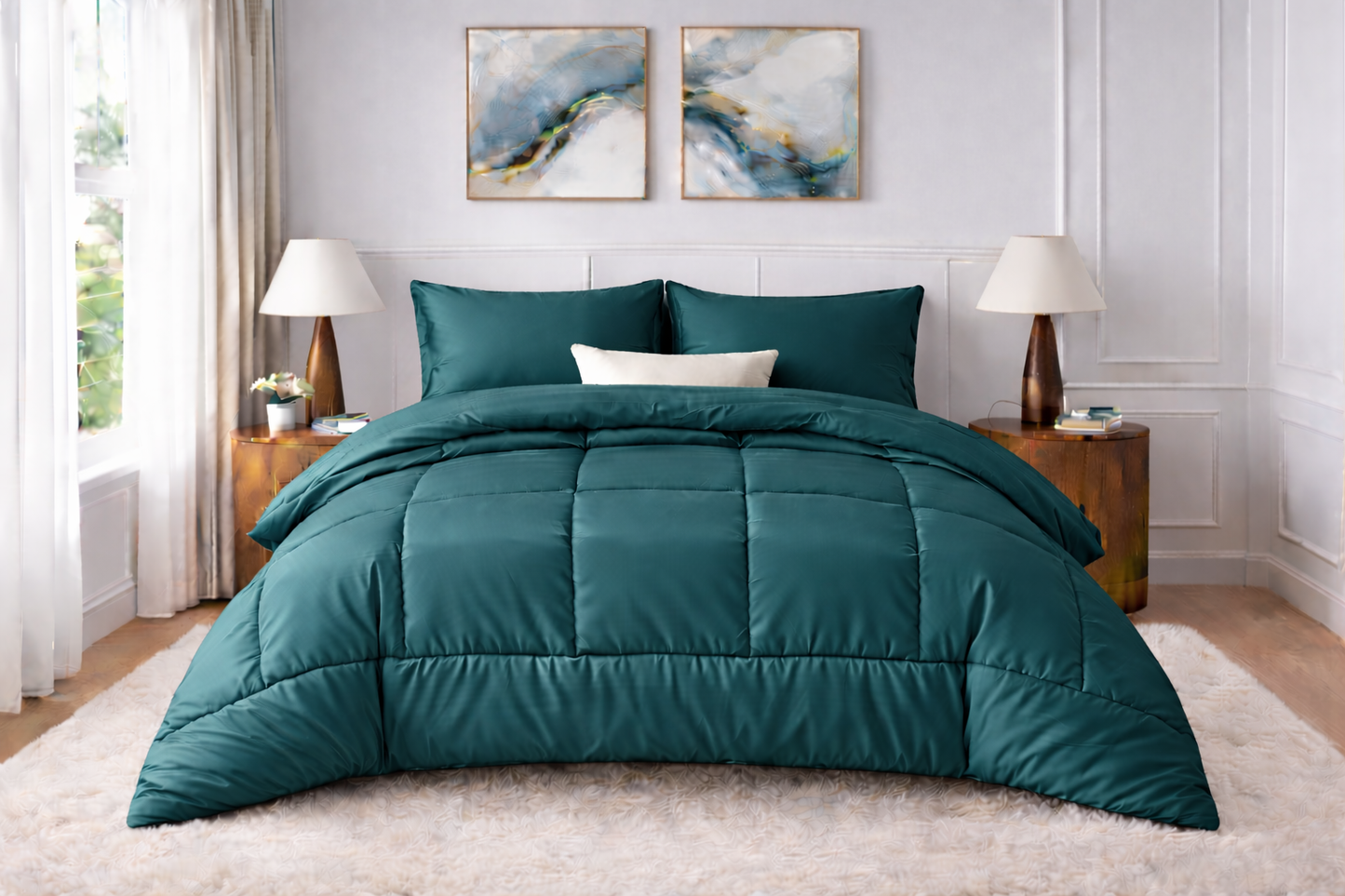 Luxury Silk Satin Comforter – 400 GSM Ultra-Soft, Breathable & Lightweight Quilt
