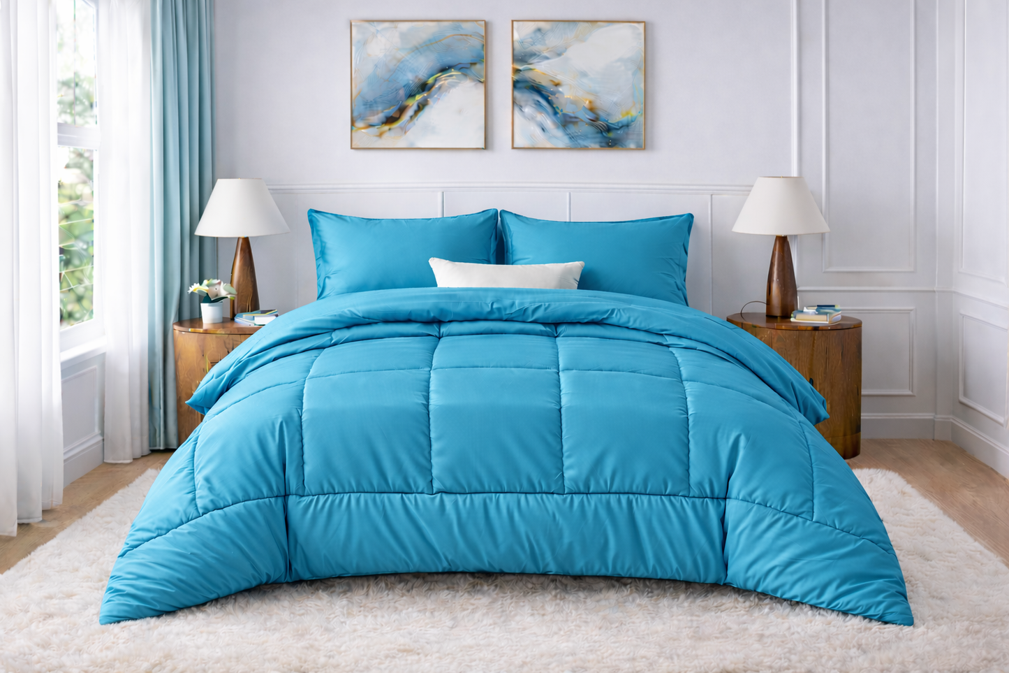 Luxury Silk Satin Comforter – 400 GSM Ultra-Soft, Breathable & Lightweight Quilt