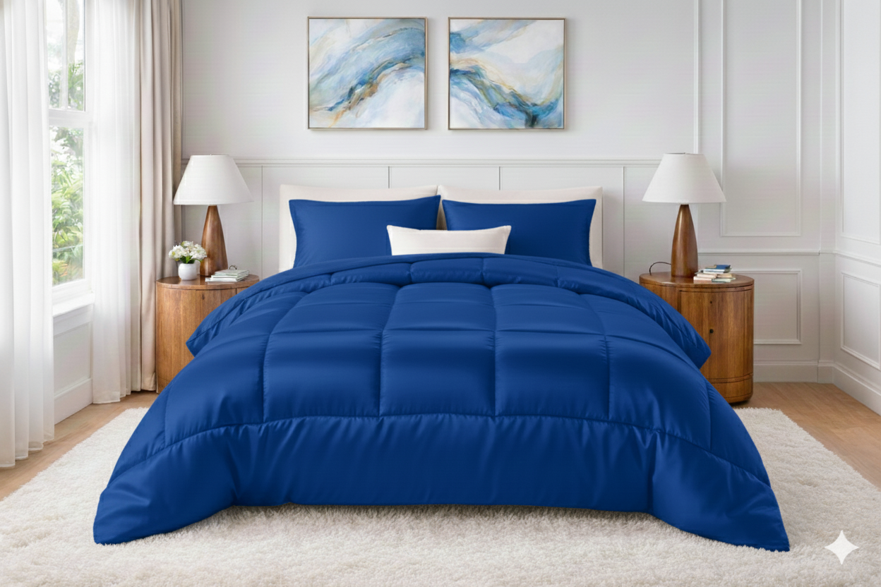 Luxury Silk Satin Comforter – 400 GSM Ultra-Soft, Breathable & Lightweight Quilt