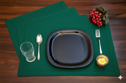 100% Natural Linen Table Essentials – Placemats, Cocktail Napkins & Tea Towels | Reusable, Absorbent & Stylish Kitchen & Dining Décor