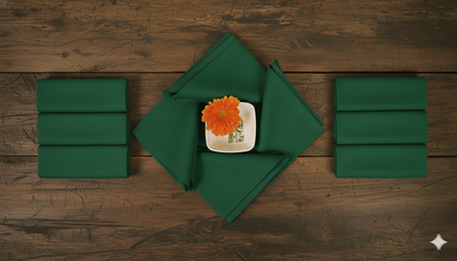 100% Natural Linen Table Essentials – Placemats, Cocktail Napkins & Tea Towels | Reusable, Absorbent & Stylish Kitchen & Dining Décor