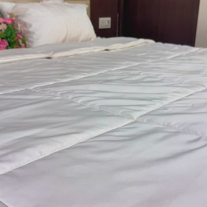 100% Cotton Comforter – 400 GSM All-Season Quilted Comforter